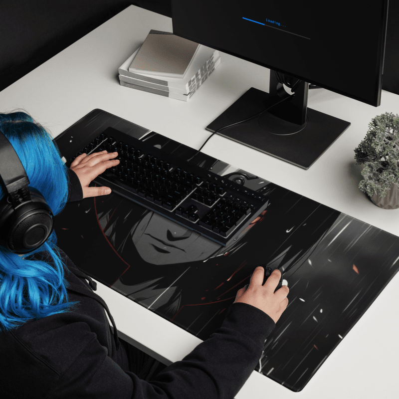 Tapis De Souris Anime Ninja Renégat Yeux Rouges - La Planète Gaming