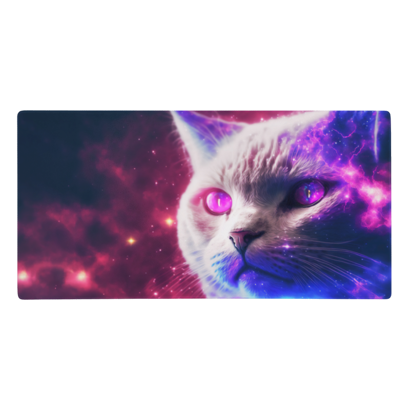Tapis De Souris Gamer Chat Cosmique - La Planète Gaming