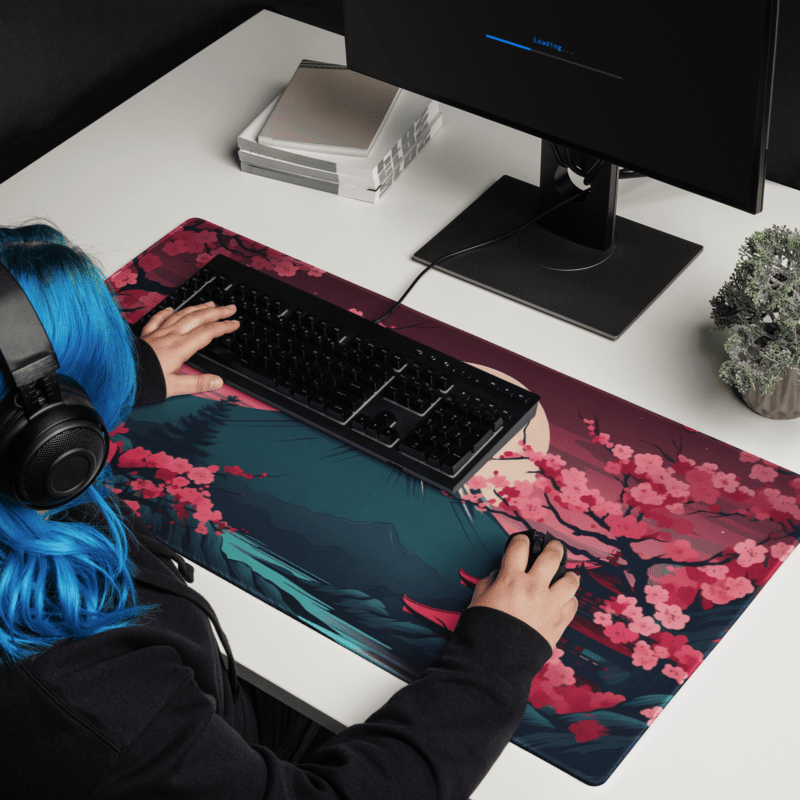 Tapis De Souris Japonais Mont Fuji Nuit Mystique - La Planète Gaming