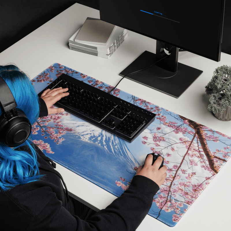 Tapis De Souris Japonais Mont Fuji Sakura - La Planète Gaming