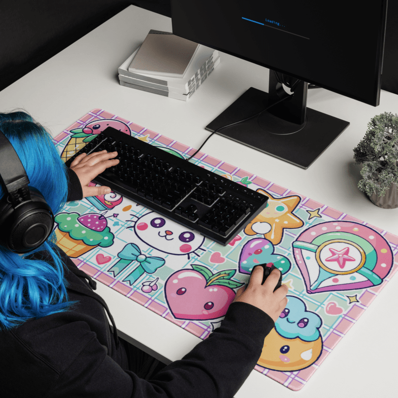 Tapis De Souris Kawaii Sucreries Pastel - La Planète Gaming