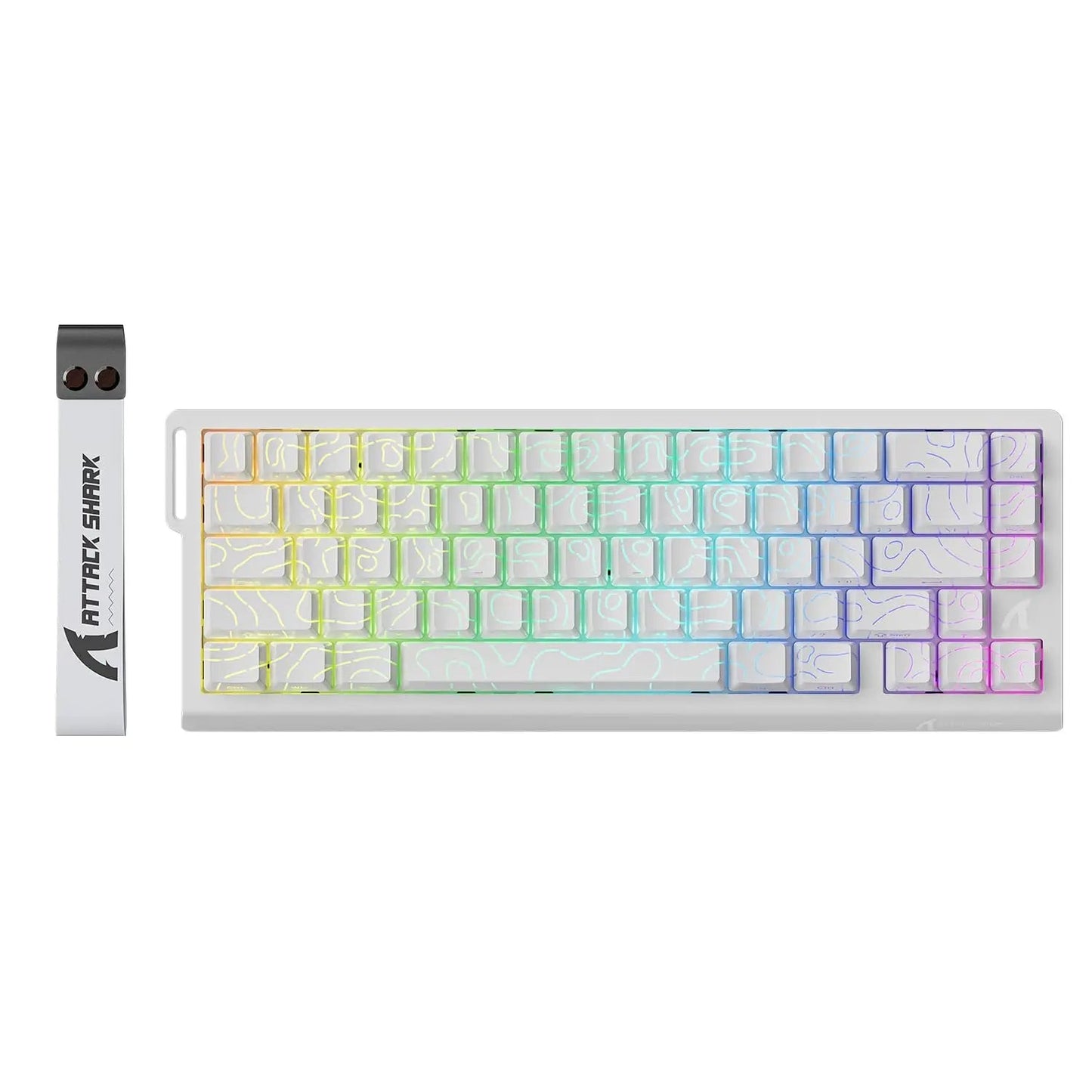 Clavier Gamer RGB Design Blanc - La Planète Gaming