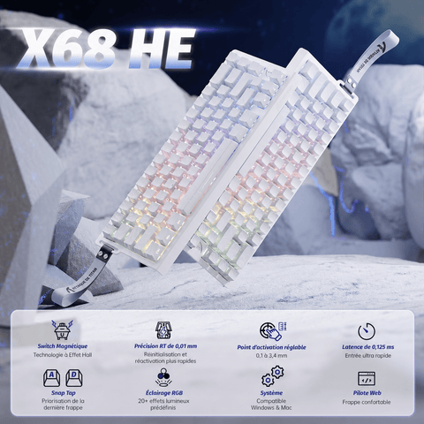 Clavier Gamer RGB Design Noir - La Planète Gaming