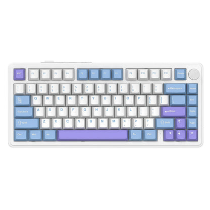 Clavier Gamer Sans Fil Blanc Violet - La Planète Gaming