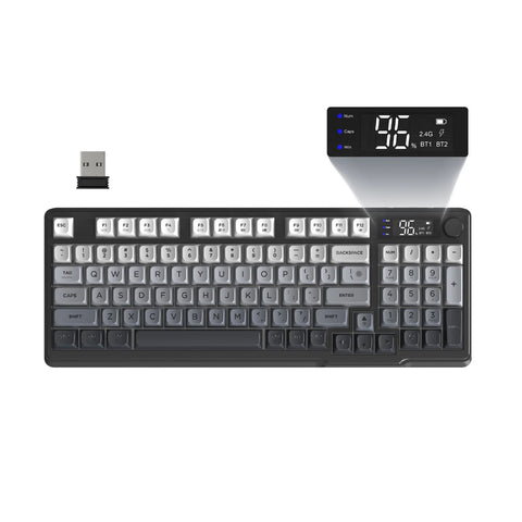 Clavier Gamer Sans Fil Noir Blanc Dégradé - La Planète Gaming