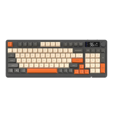 Clavier Gamer Sans Fil Noir Orange - La Planète Gaming