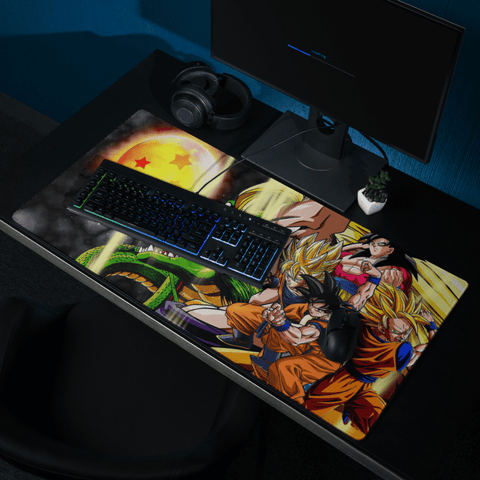 Tapis de Souris Anime Évolution des Saiyans - La Planète Gaming