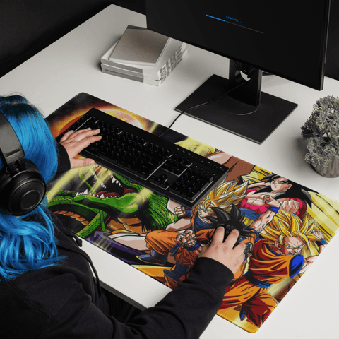 Tapis de Souris Anime Évolution des Saiyans - La Planète Gaming