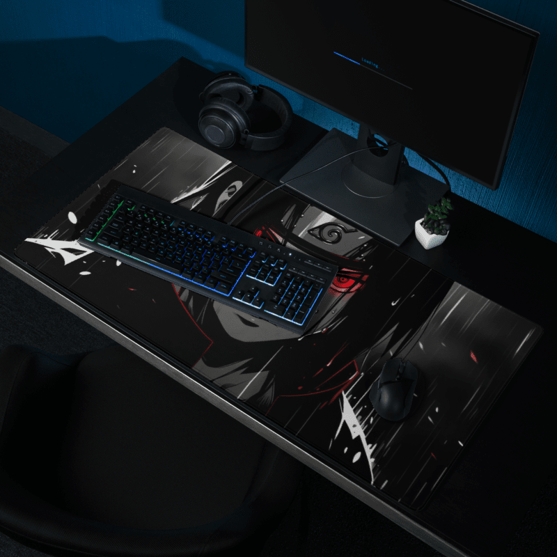 Tapis De Souris Anime Ninja Renégat Yeux Rouges - La Planète Gaming