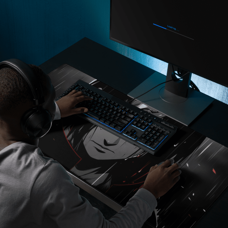 Tapis De Souris Anime Ninja Renégat Yeux Rouges - La Planète Gaming