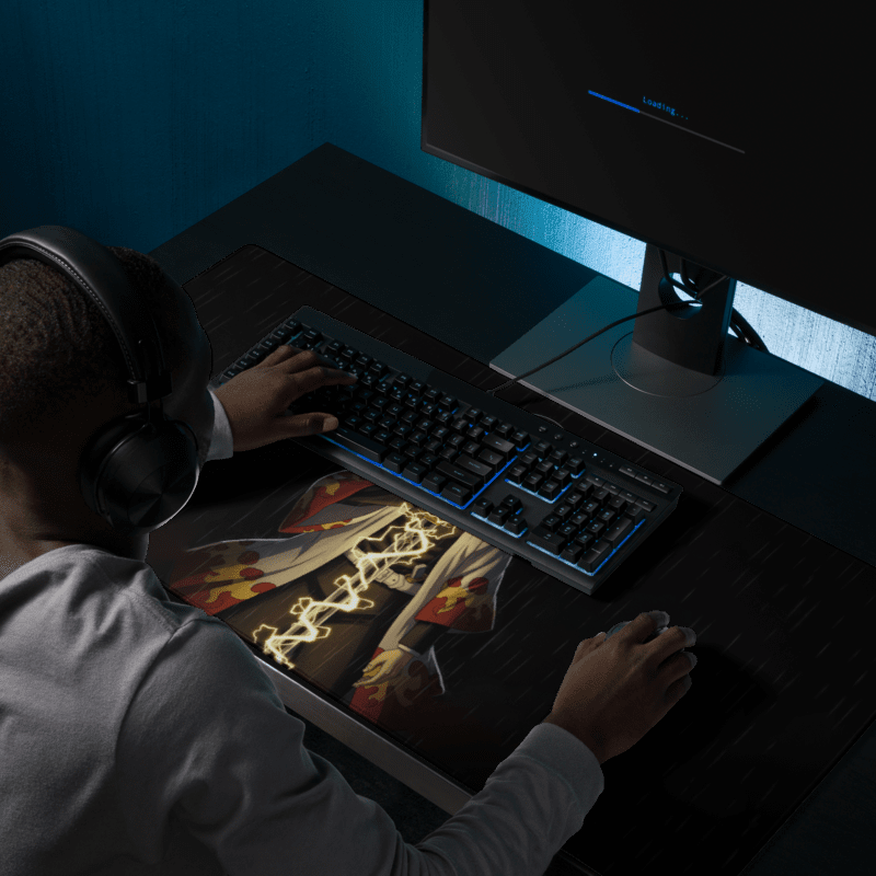 Tapis De Souris Anime Samouraï Chapeau Paille - La Planète Gaming