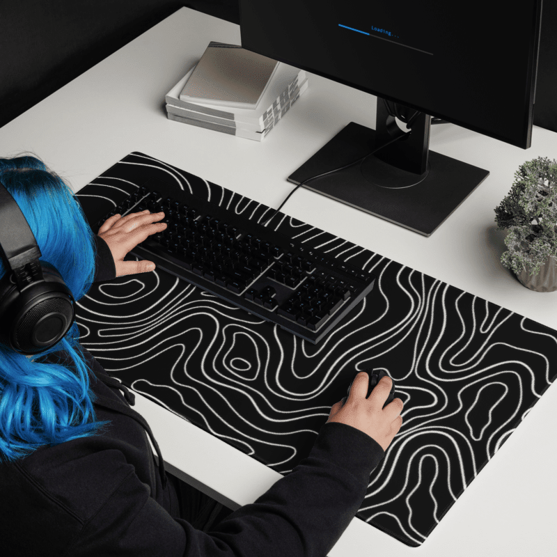 Tapis De Souris Bureau Noir - La Planète Gaming