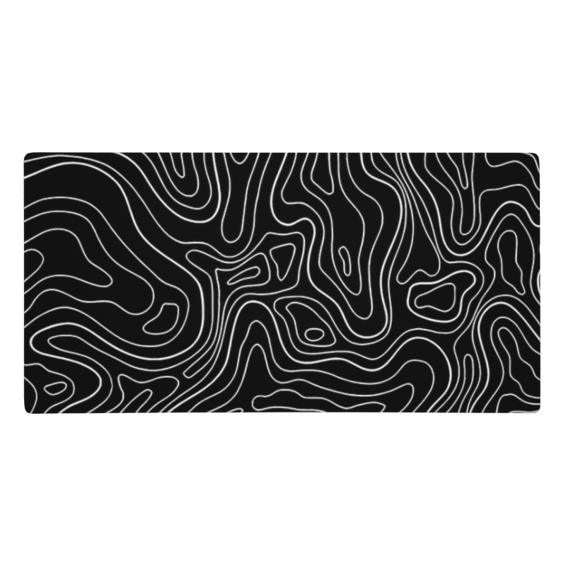 Tapis De Souris Bureau Noir & Blanc - La Planète Gaming