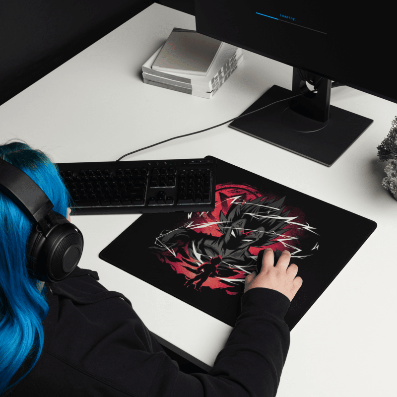 Tapis De Souris Carré Manga Guerrier Foudre - La Planète Gaming