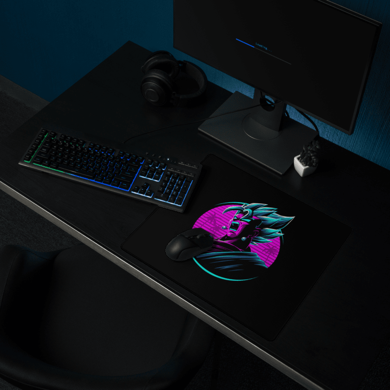 Tapis De Souris Carré Manga Guerrier Néon - La Planète Gaming