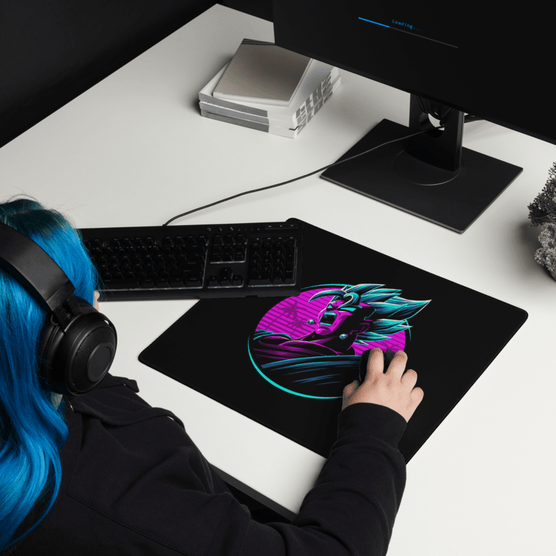 Tapis De Souris Carré Manga Guerrier Néon - La Planète Gaming