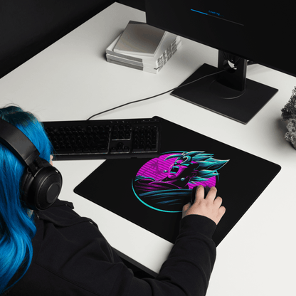 Tapis De Souris Carré Manga Guerrier Néon - La Planète Gaming