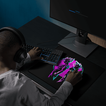 Tapis De Souris Carré Manga Guerriers Néon - La Planète Gaming