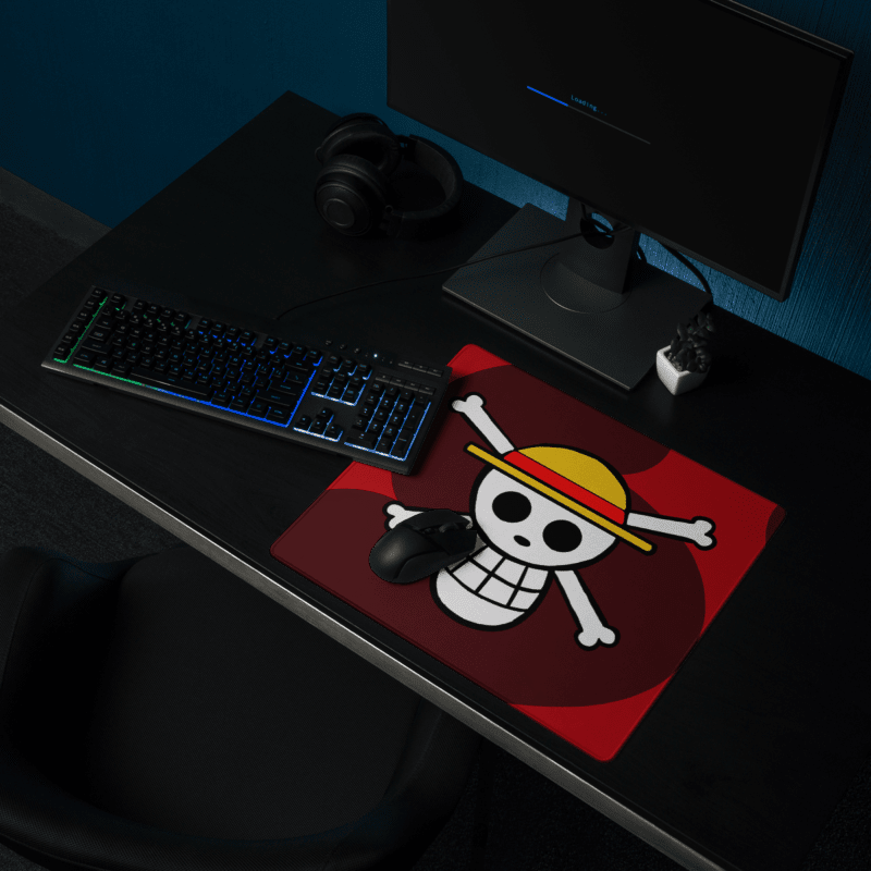 Tapis De Souris Carré Manga Symbole Pirate Légendaire - La Planète Gaming
