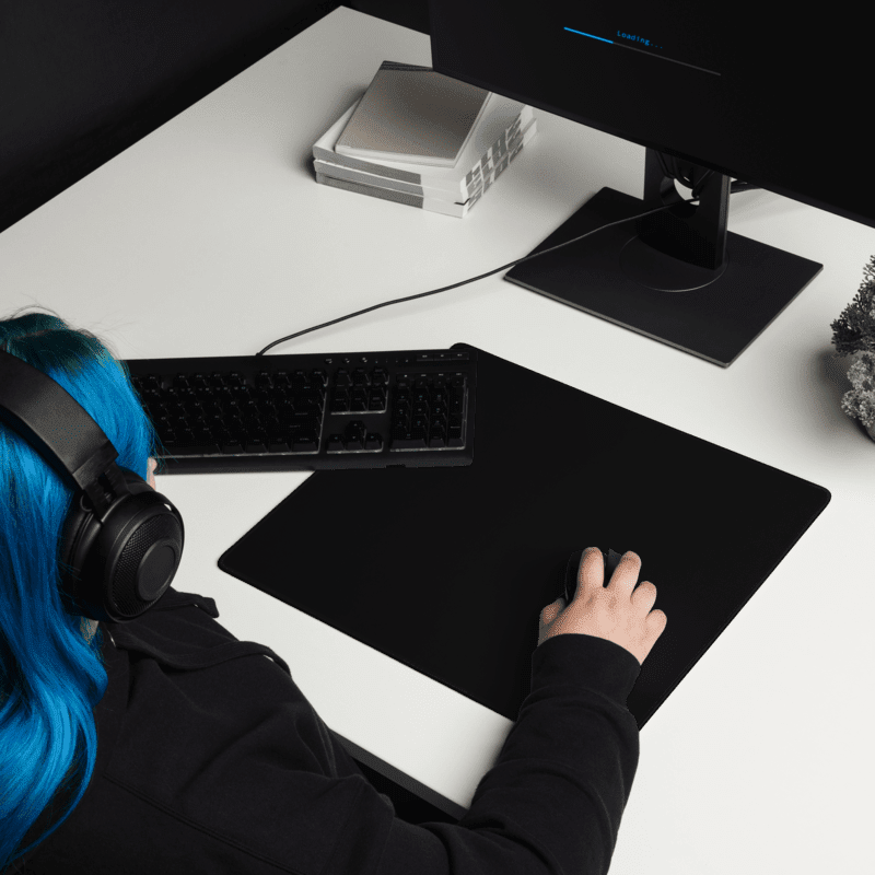 Tapis De Souris Carré Noir - La Planète Gaming