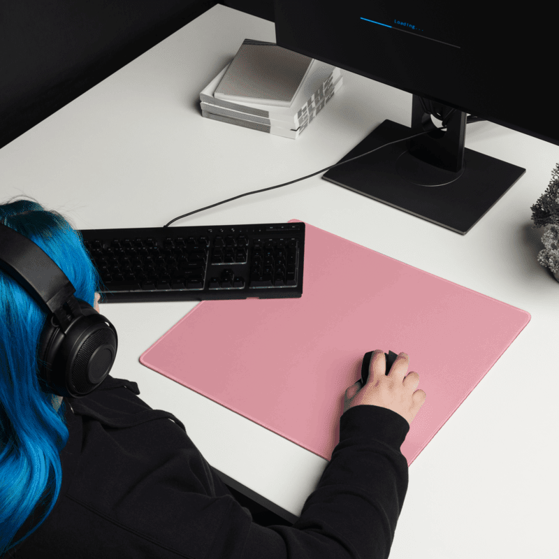Tapis De Souris Carré Rose Pastel - La Planète Gaming