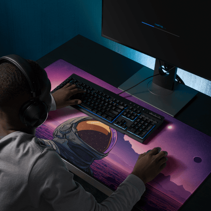 Tapis De Souris Gamer Astronaute Violet - La Planète Gaming