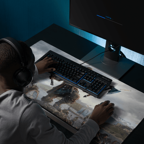 Tapis de Souris Gamer Bataille Vikings - La Planète Gaming