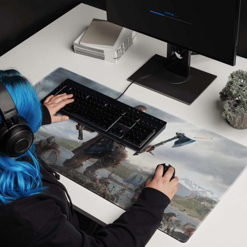 Tapis de Souris Gamer Bataille Vikings - La Planète Gaming