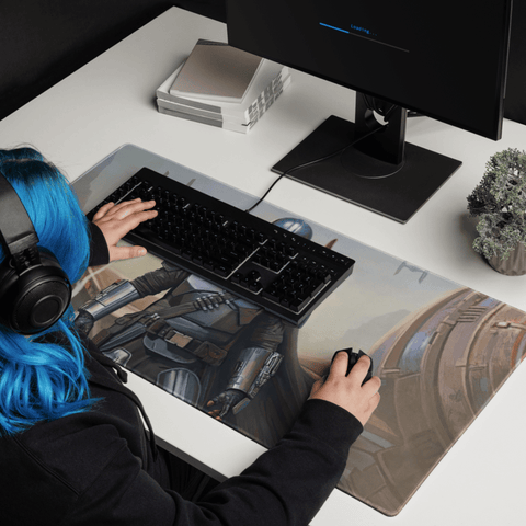 Tapis de Souris Gamer Chasseur Galactique - La Planète Gaming