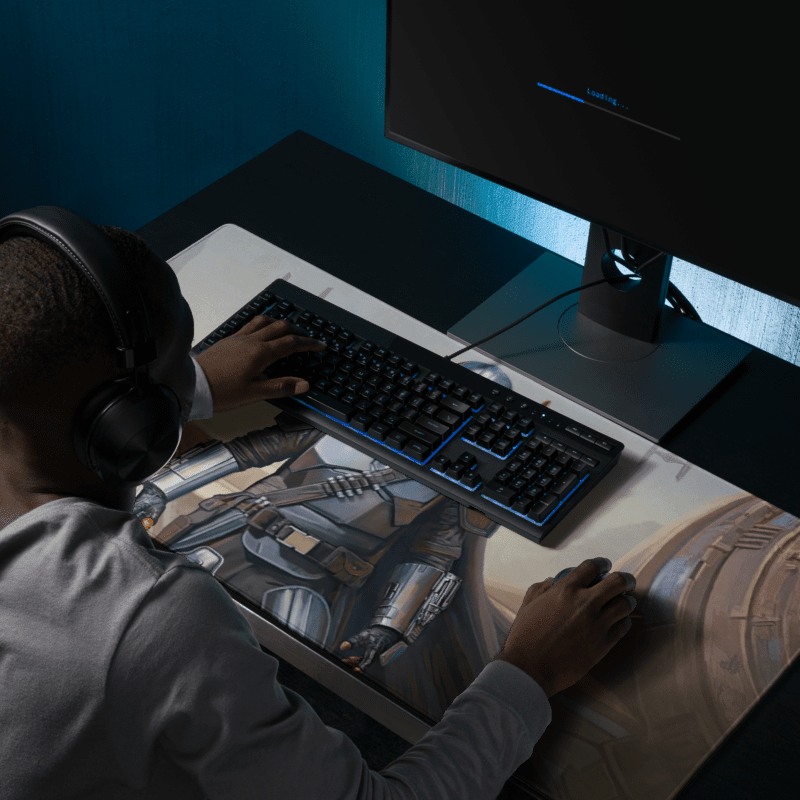 Tapis de Souris Gamer Chasseur Galactique - La Planète Gaming