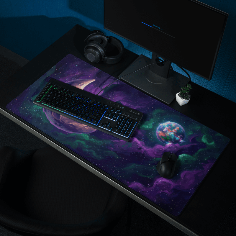 Tapis De Souris Gamer Galaxie Cosmique - La Planète Gaming