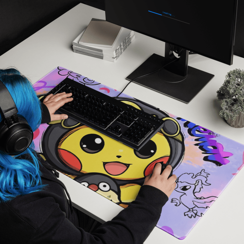 Tapis De Souris Gamer Kawaii Électrique - La Planète Gaming