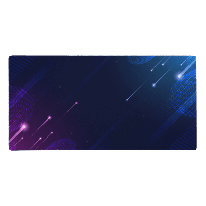 Tapis De Souris Gamer Néon Galactique - La Planète Gaming