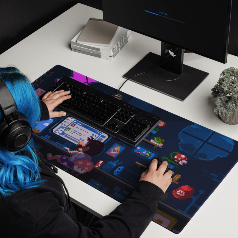 Tapis De Souris Gamer Pixel Art Rétro - La Planète Gaming