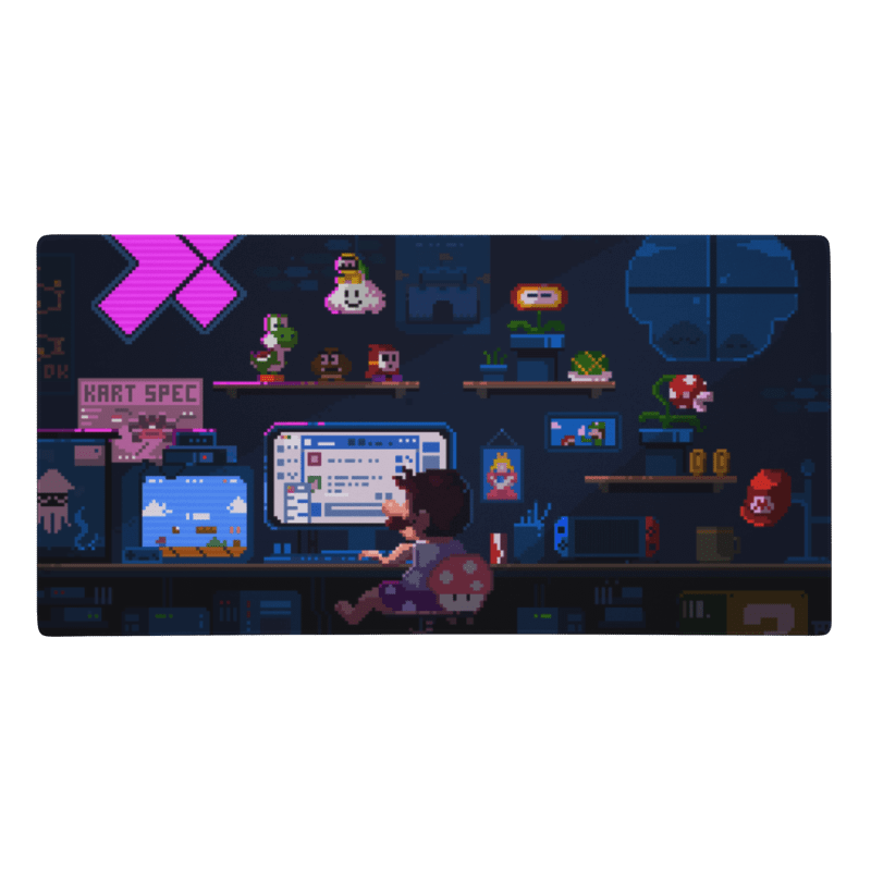 Tapis De Souris Gamer Pixel Art Rétro - La Planète Gaming