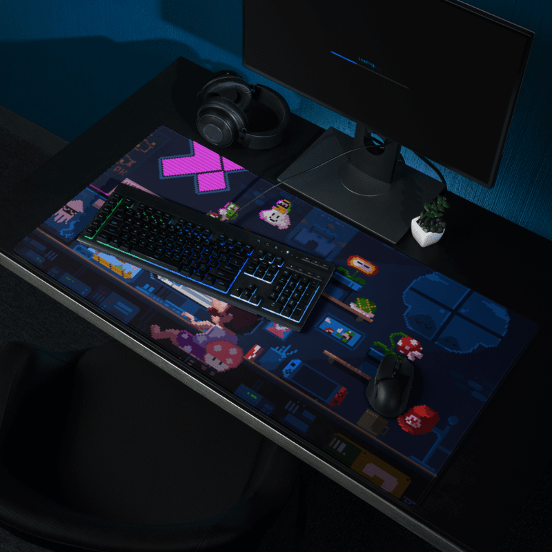 Tapis De Souris Gamer Pixel Art Rétro - La Planète Gaming