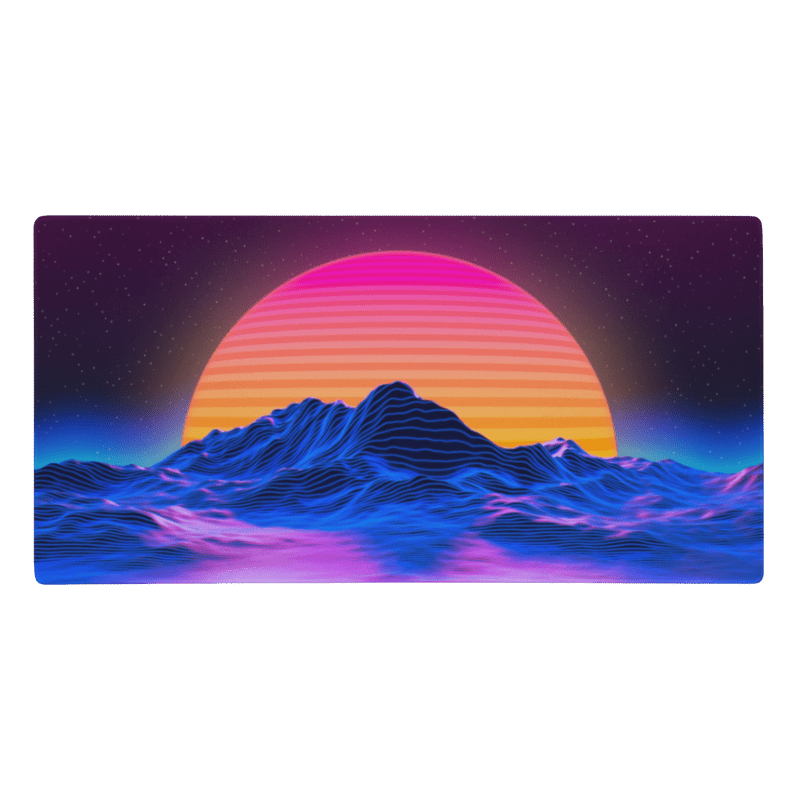 Tapis De Souris Gamer Sunset Néon - La Planète Gaming