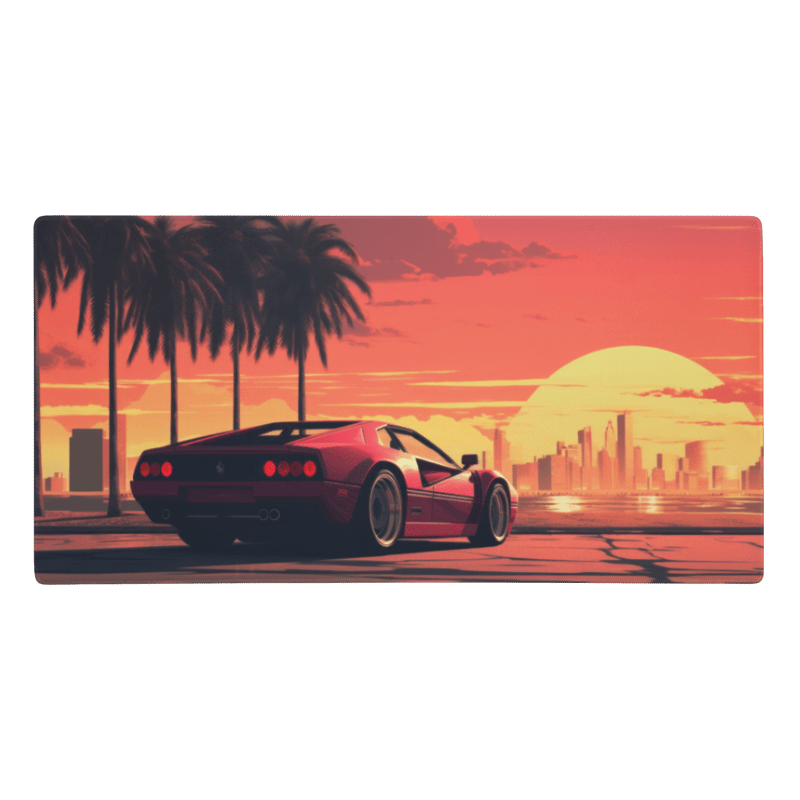 Tapis De Souris Gamer Sunset Racer - La Planète Gaming