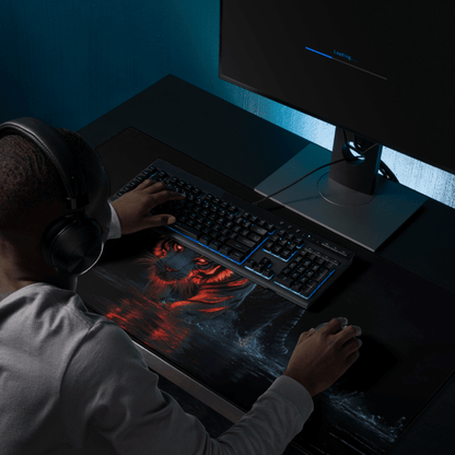 Tapis De Souris Gamer Tigre Noir - La Planète Gaming