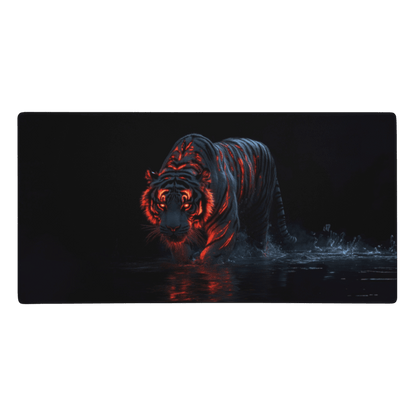 Tapis De Souris Gamer Tigre Noir - La Planète Gaming
