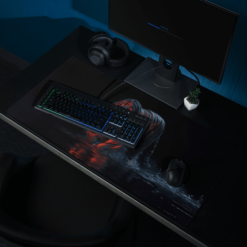 Tapis De Souris Gamer Tigre Noir - La Planète Gaming