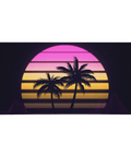 Tapis De Souris Gamer Tropical Synthwave - La Planète Gaming