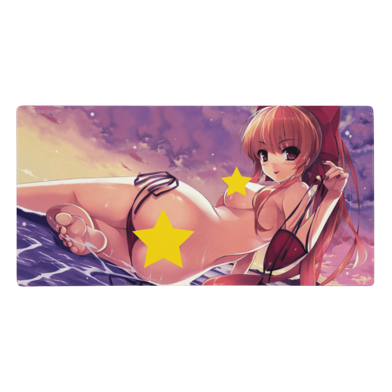 Tapis de Souris Hentai Anime Plage Sensuelle - La Planète Gaming