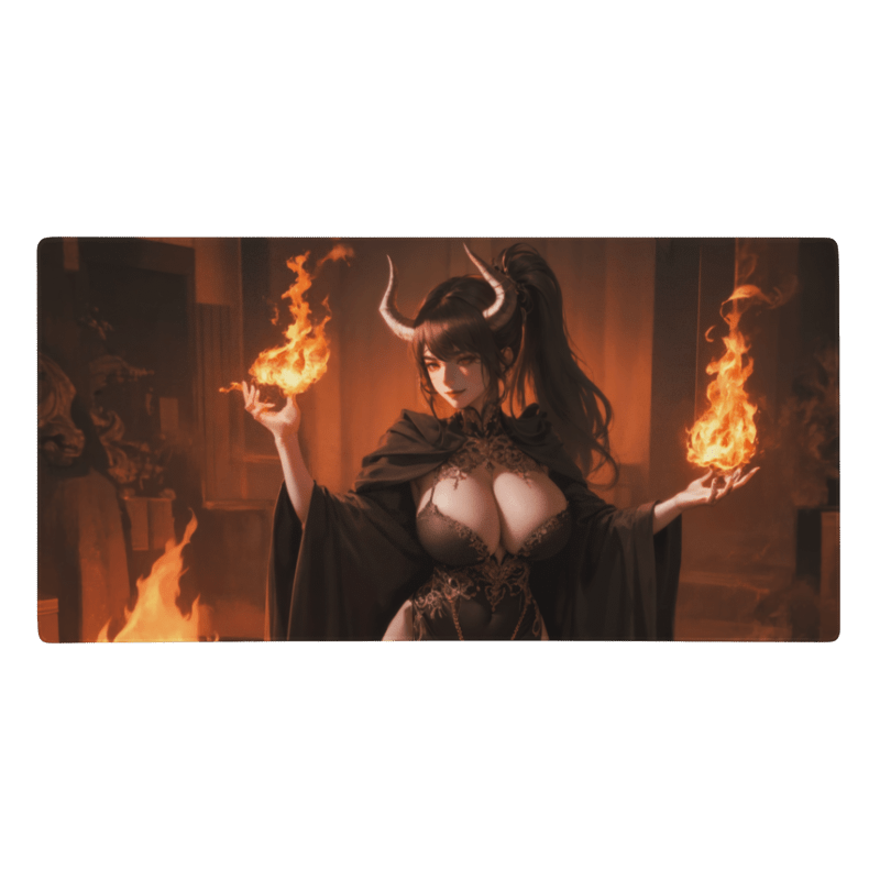 Tapis De Souris Hentai Flammes Mystiques - La Planète Gaming