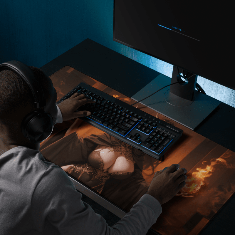 Tapis De Souris Hentai Flammes Mystiques - La Planète Gaming