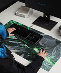 Tapis De Souris Hentai Ninja Émeraude Futuriste - La Planète Gaming