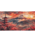 Tapis De Souris Japonais Aquarelle Mont Fuji - La Planète Gaming