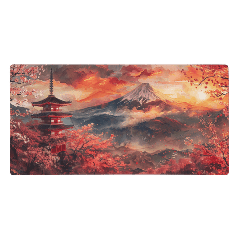 Tapis De Souris Japonais Aquarelle Mont Fuji - La Planète Gaming