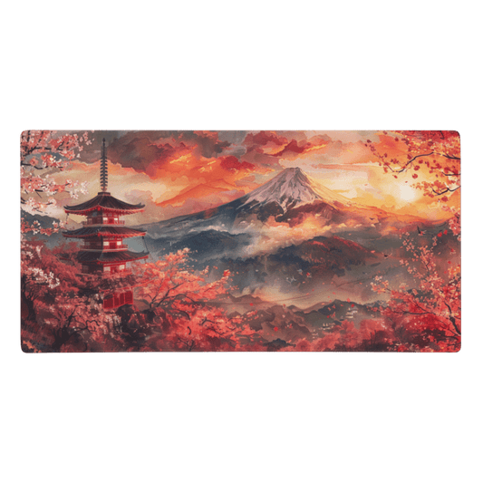 Tapis De Souris Japonais Aquarelle Mont Fuji - La Planète Gaming