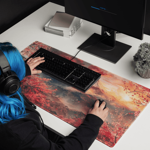 Tapis De Souris Japonais Aquarelle Mont Fuji - La Planète Gaming